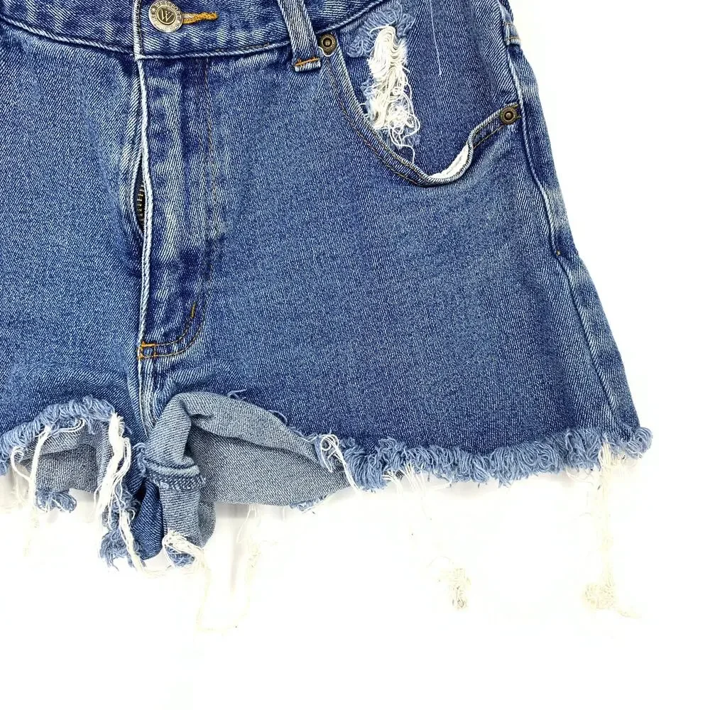 Vintage Westport 90s Denim Jean Shorts Cut Offs Womens Sz 27